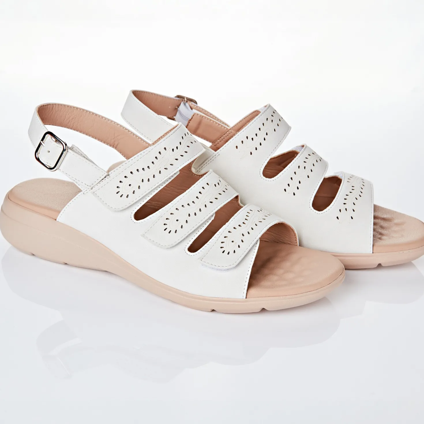 Sandale "Andrea" creme