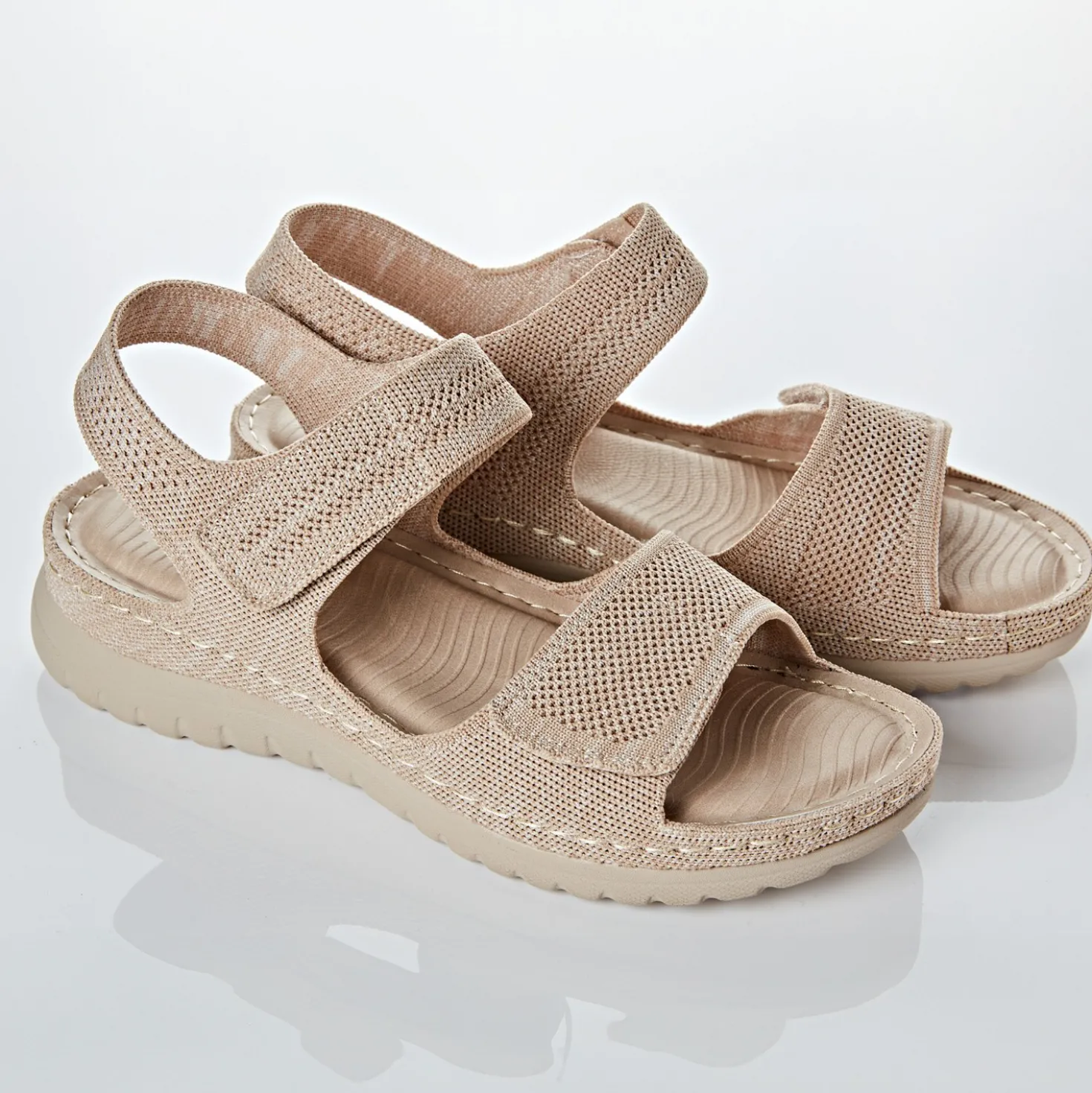 Sandale „Tami" beige