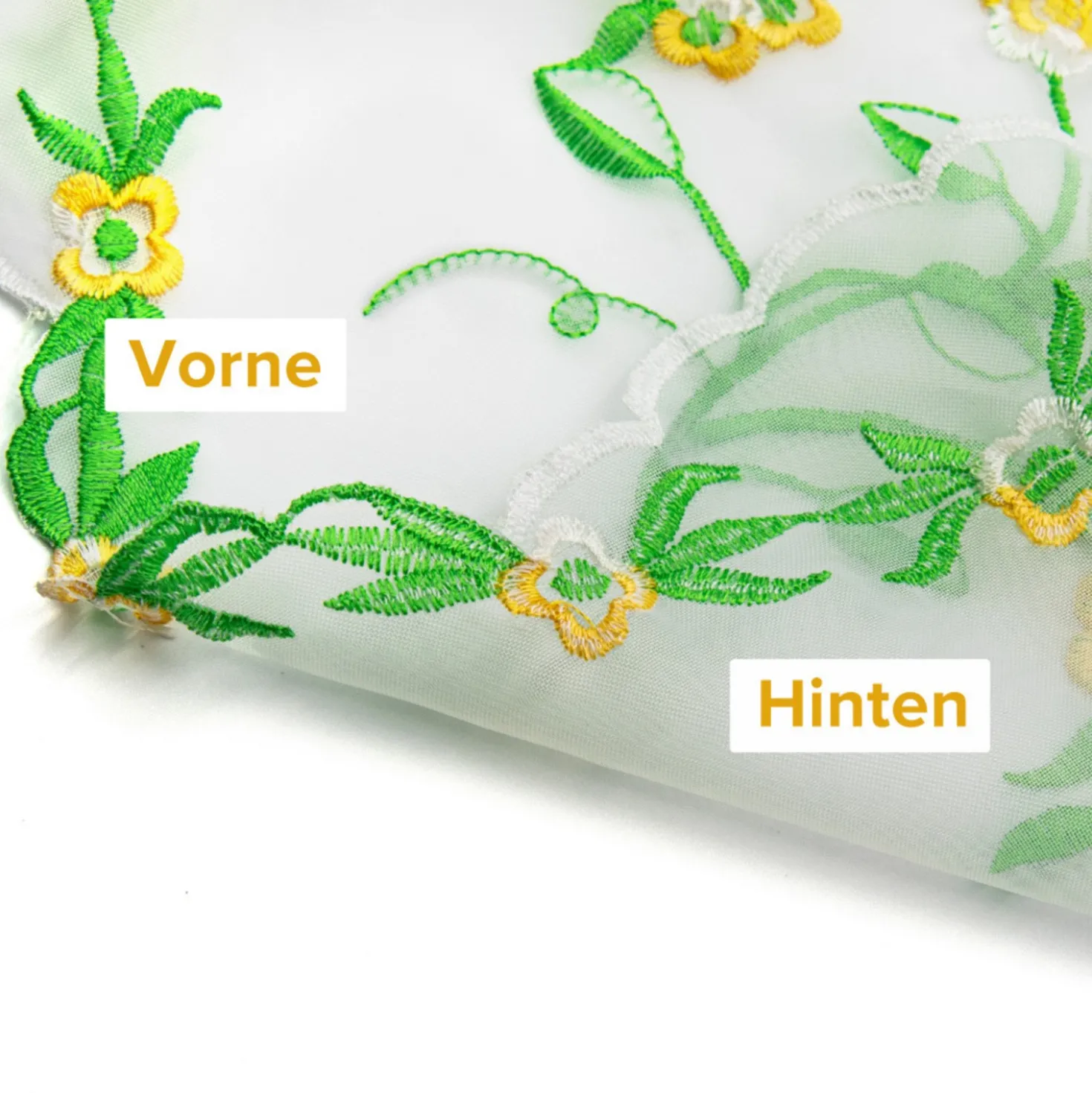 Scheibengardine "Blütenranken"