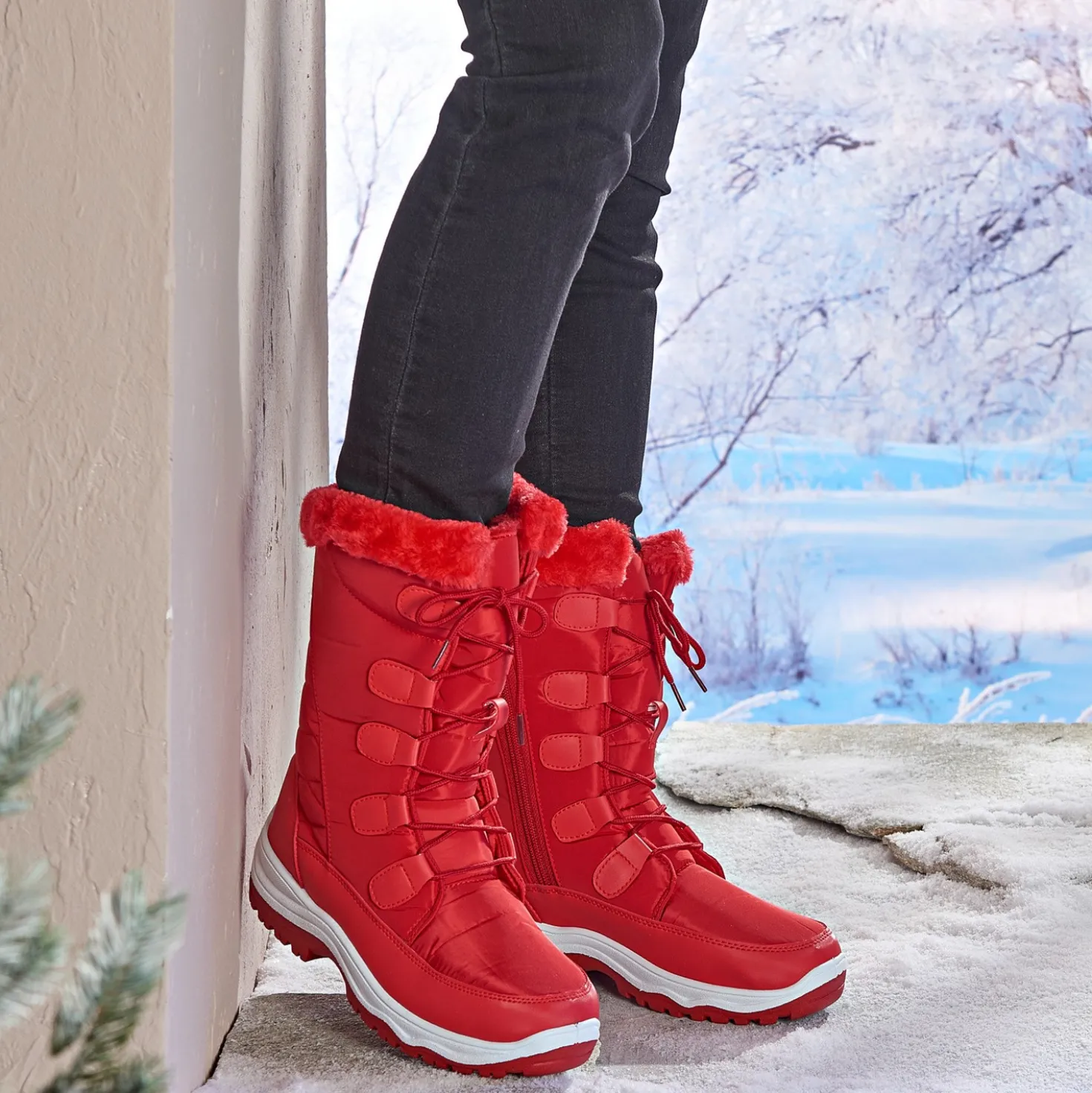 Schneestiefel "Elsbeth" rot