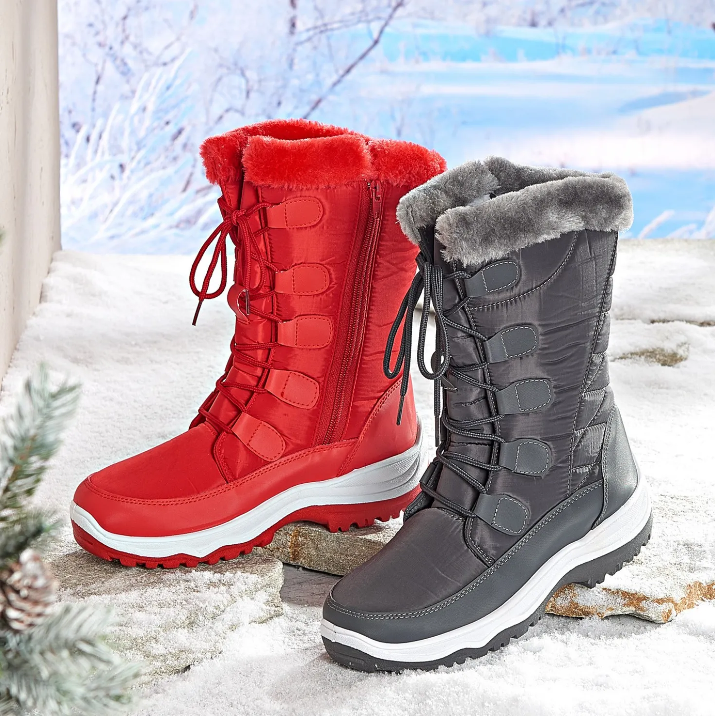 Schneestiefel "Elsbeth" rot