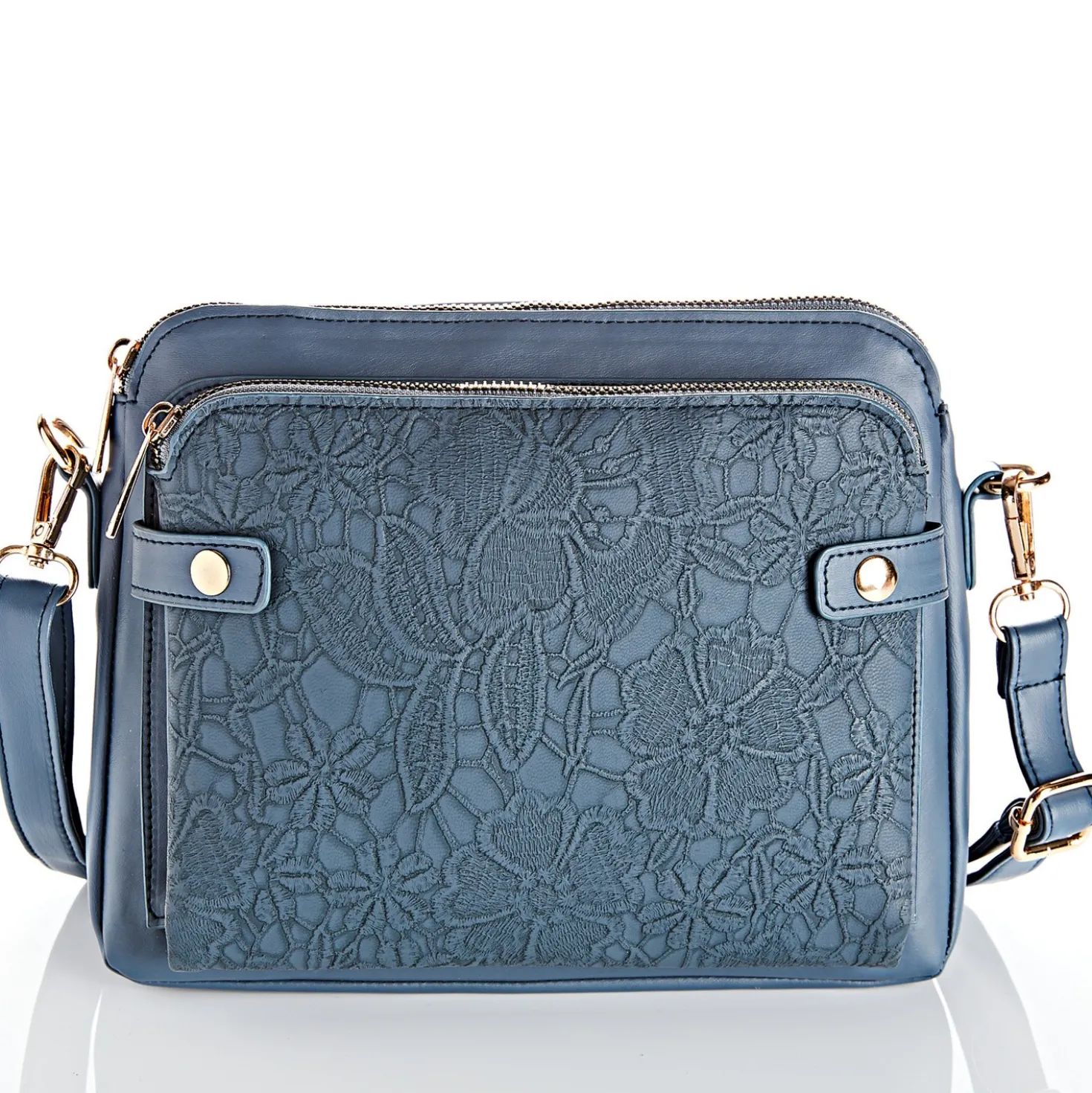 Schultertasche "Amelie" jeansblau Amélie di Santi