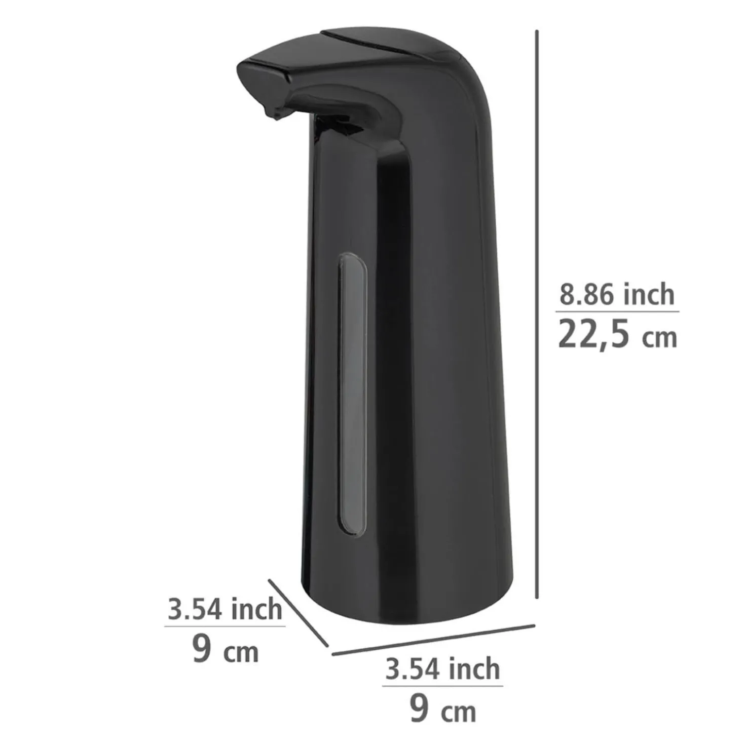 Sensor-Seifen- & Desinfektionsspender „Larino“, 400 ml, schwarz WENKO