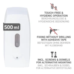 Sensor-Seifenspender „Tirano“, 500 ml, weiß WENKO