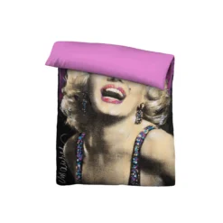 SID MAURER Mikrofaser Bettwäsche Marilyn Monroe pink, 1x 155x220 cm + 1x 80x80 cm