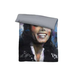 SID MAURER Mikrofaser Bettwäsche Michael Jackson silber/grau, 1x 155x220 cm + 1x 80x80 cm