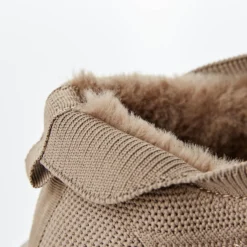 Sneaker "Barbara" in Strickoptik taupe Amélie di Santi