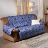 Sofaüberwurf 2-Sitzer blau 188 x 225 cm