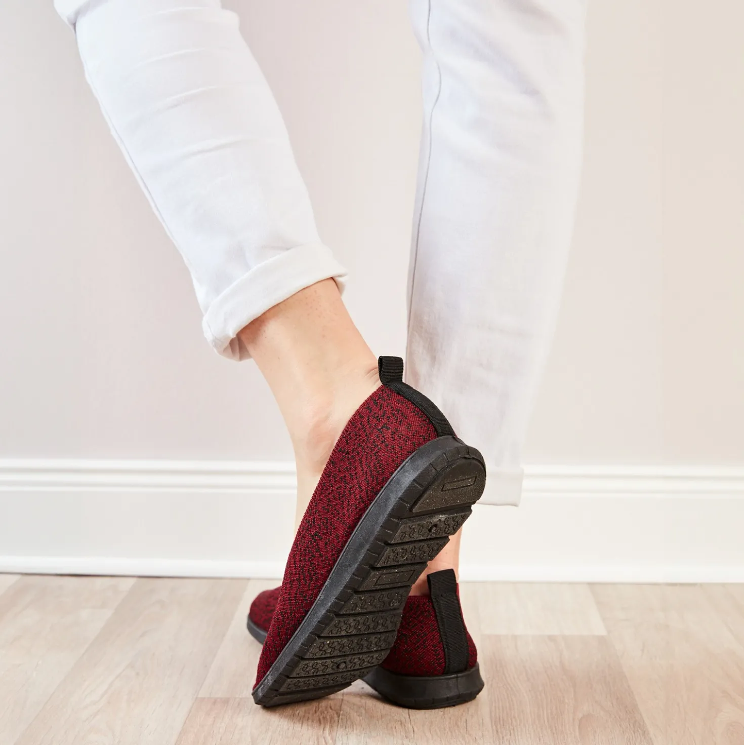 Soft-Slipper "Vicky" bordeaux