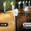 Solar-Gartenleuchten 4er-Set Gainsborough