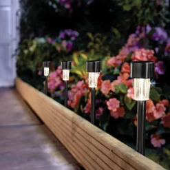Solar-Gartenleuchten 4er-Set Gainsborough