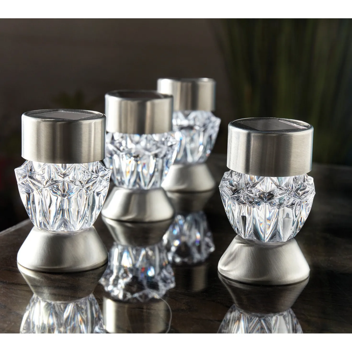 Solarleuchten "Kristall" 4er-Set Gainsborough