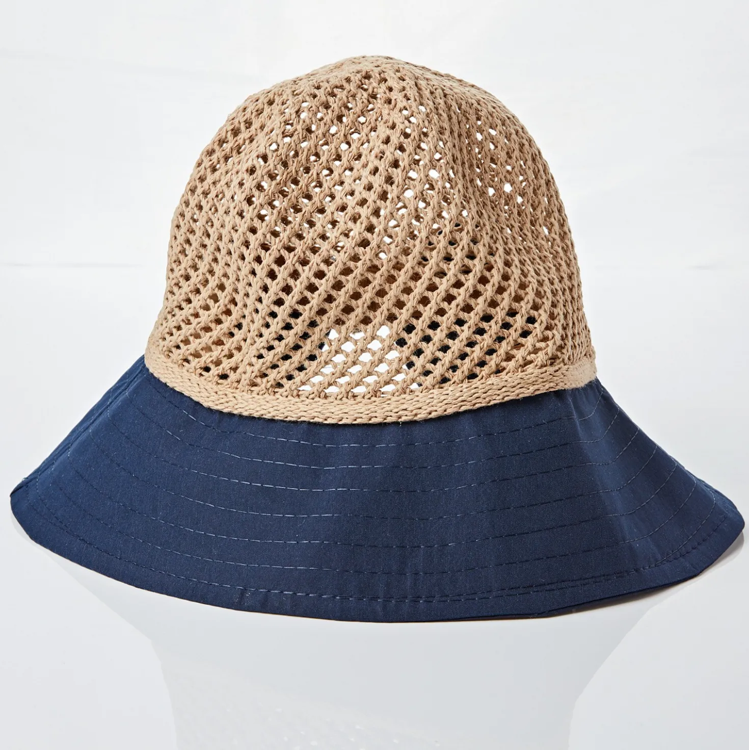Sommerhut blaue Schleife
