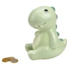 Spardose "Dino" aus Keramik hellgrün