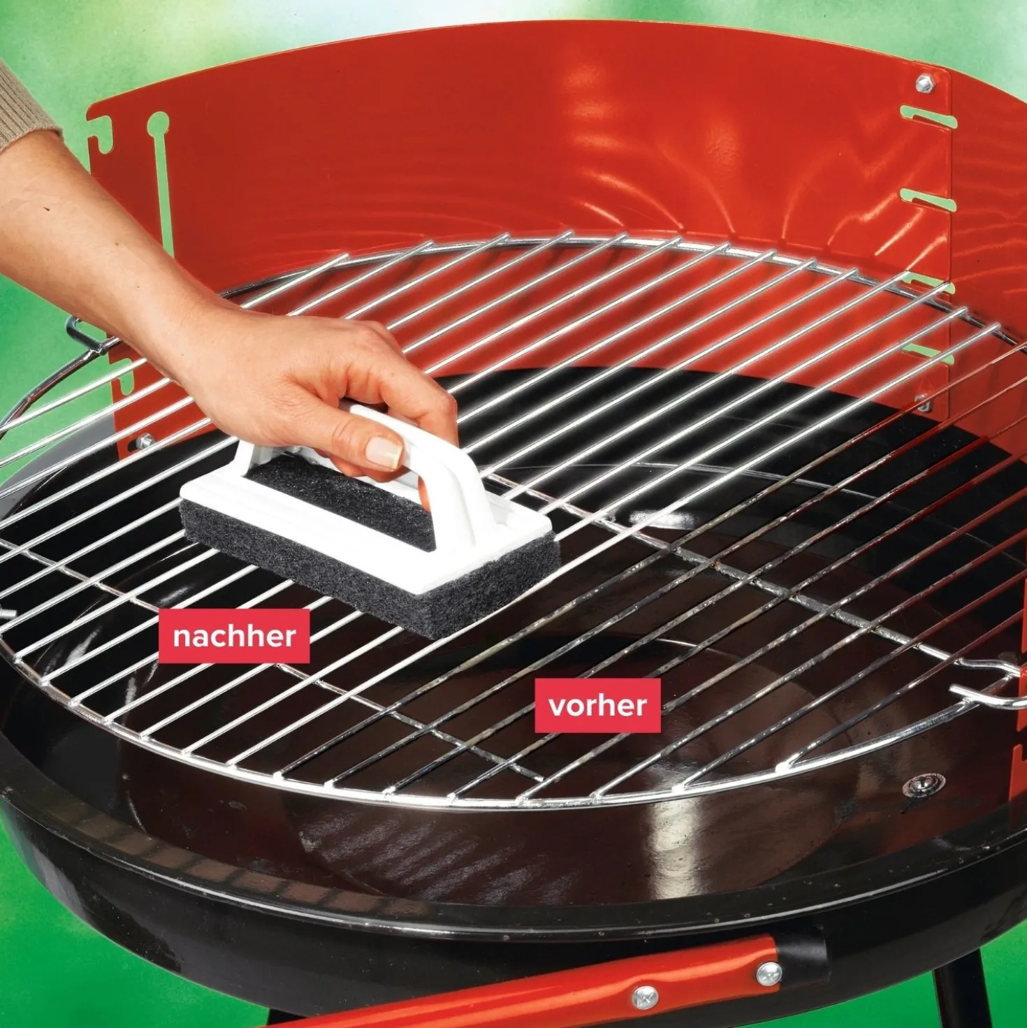 Stahlschwamm für Grill und Backofen