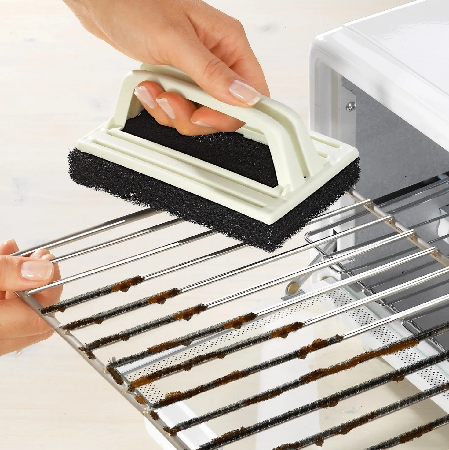 Stahlschwamm für Grill und Backofen
