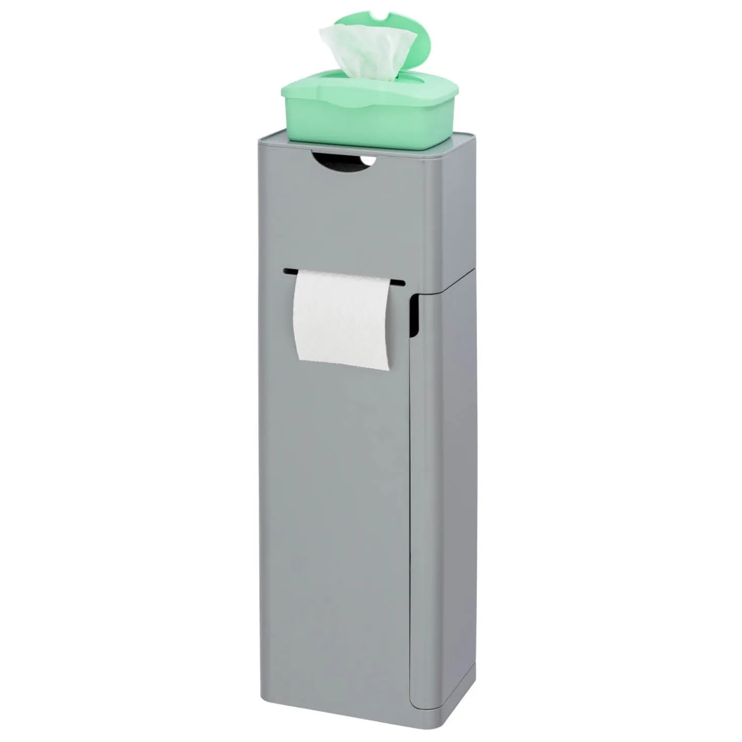 Stand WC-Garnitur „Imon 6-in-1“ mit Ablage Grau matt WENKO