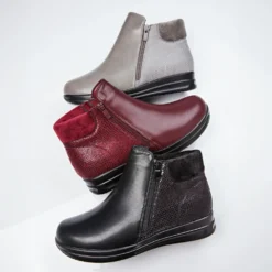 Stiefelette "Olga" grau