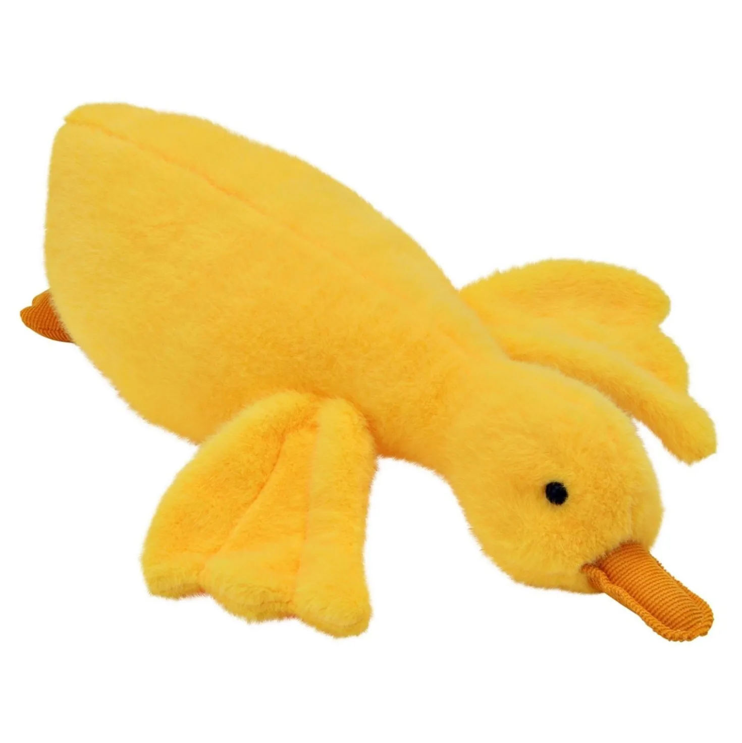 Stofftier Ente aus Textil Gelb