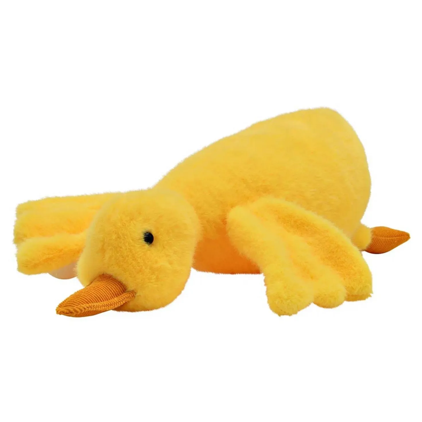 Stofftier Ente aus Textil Gelb