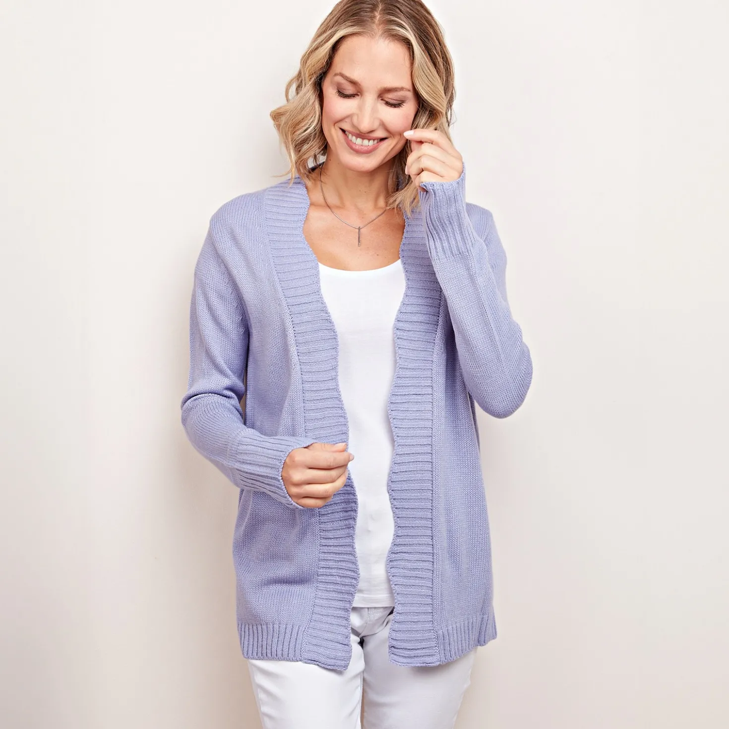Strick-Cardigan Wilma violett