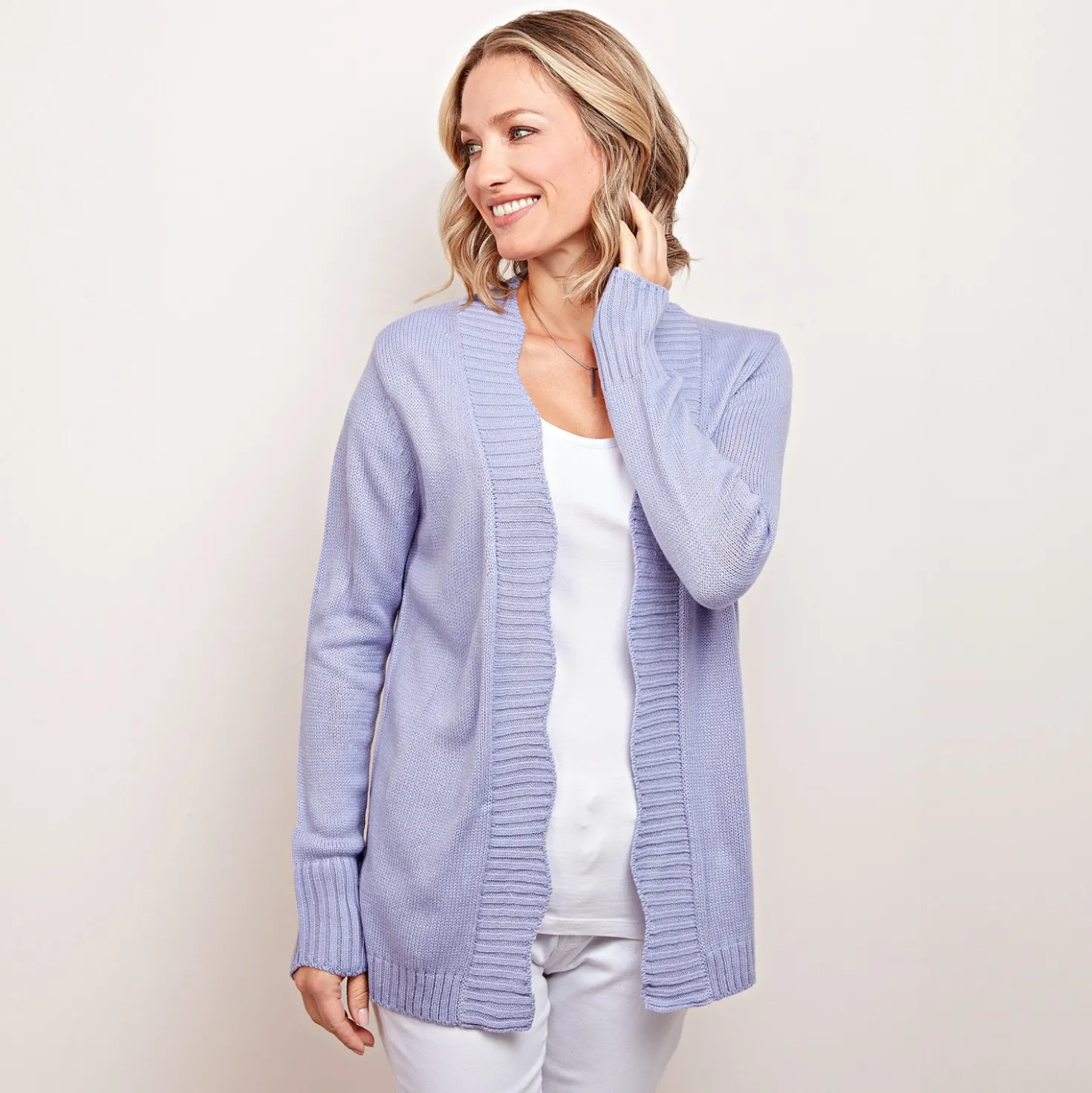 Strick-Cardigan Wilma violett