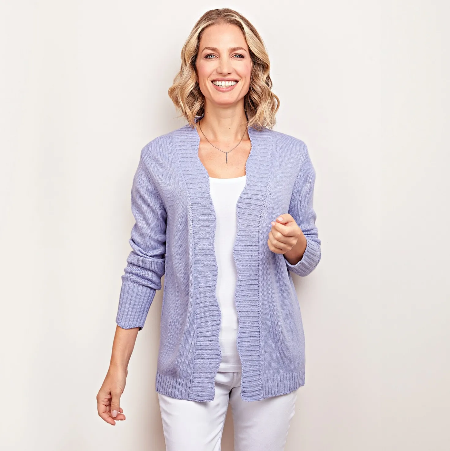 Strick-Cardigan Wilma violett