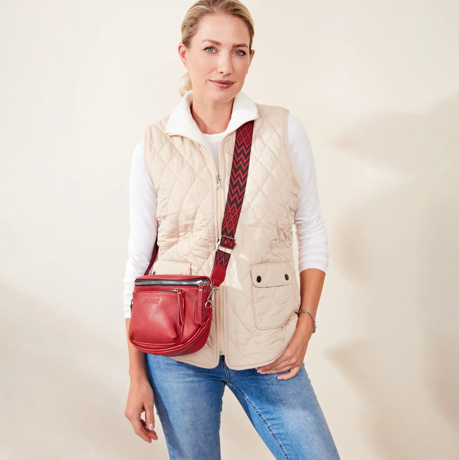 Tasche "Lucie" bordeaux