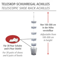 Teleskop-Schuhregal Achilles WENKO