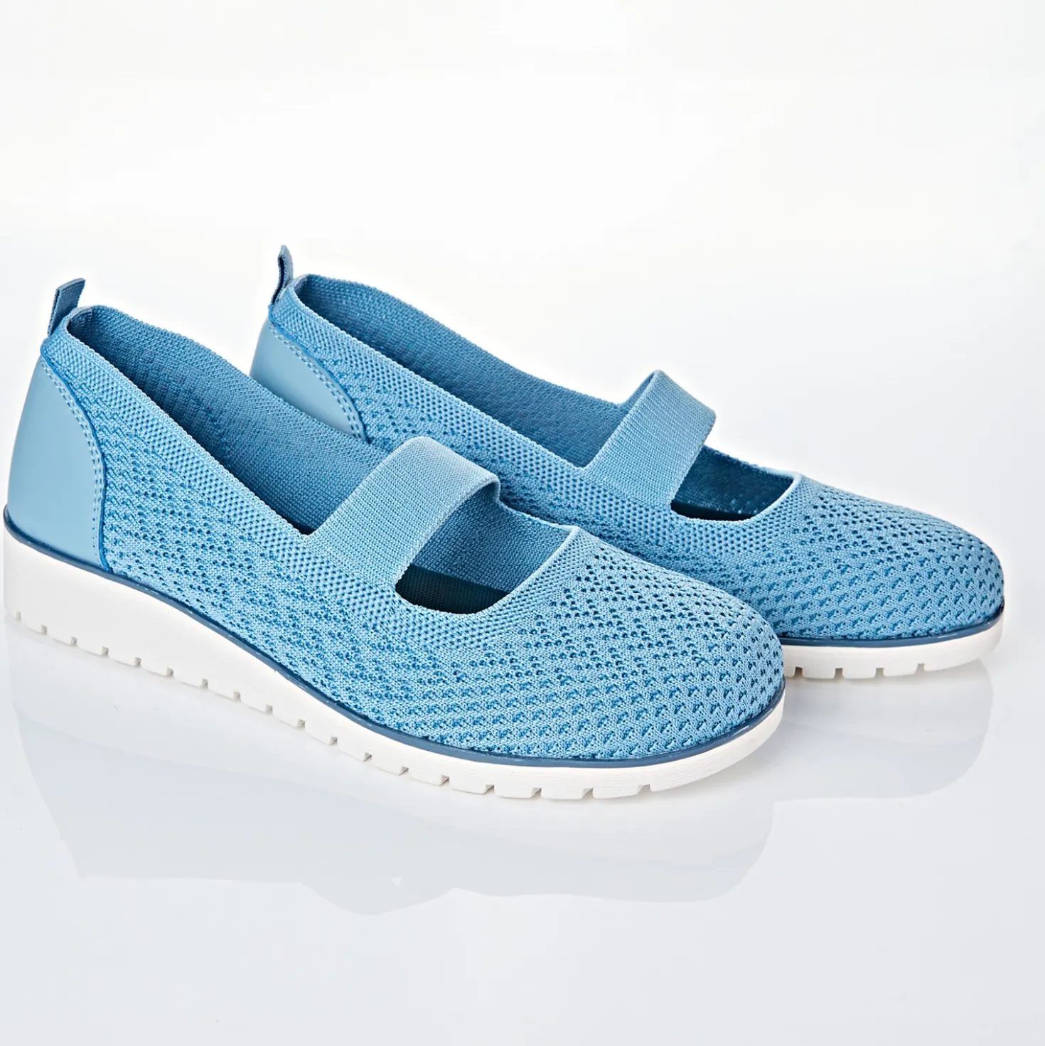 Textil-Slipper "Janine" himmelblau Amélie di Santi