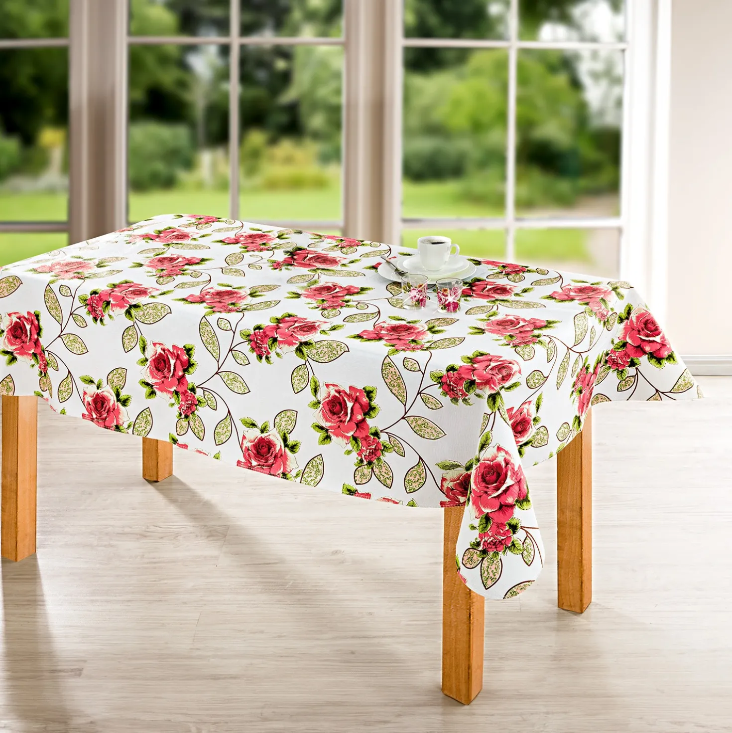 Tischdecke "Rosen", 140 x 180 cm