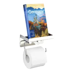 Toilettenpapierhalter 2-in-1 Edelstahl WENKO