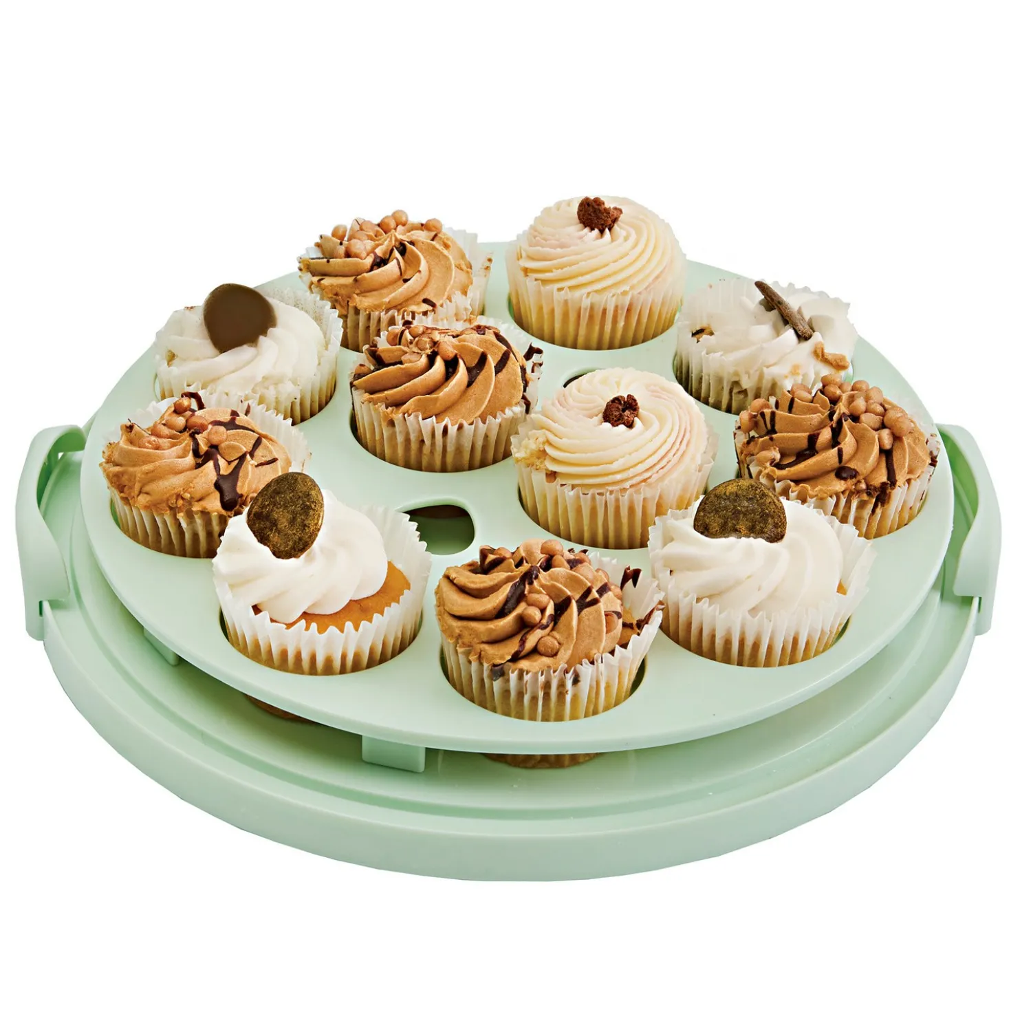 Torten-Transportbox 3-in-1 für Kuchen, Cupcakes & Knabbereien