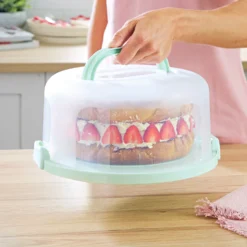 Torten-Transportbox 3-in-1 für Kuchen, Cupcakes & Knabbereien