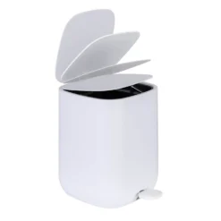 Treteimer „Davos“, 6,5 L, weiß, Easy-Close WENKO