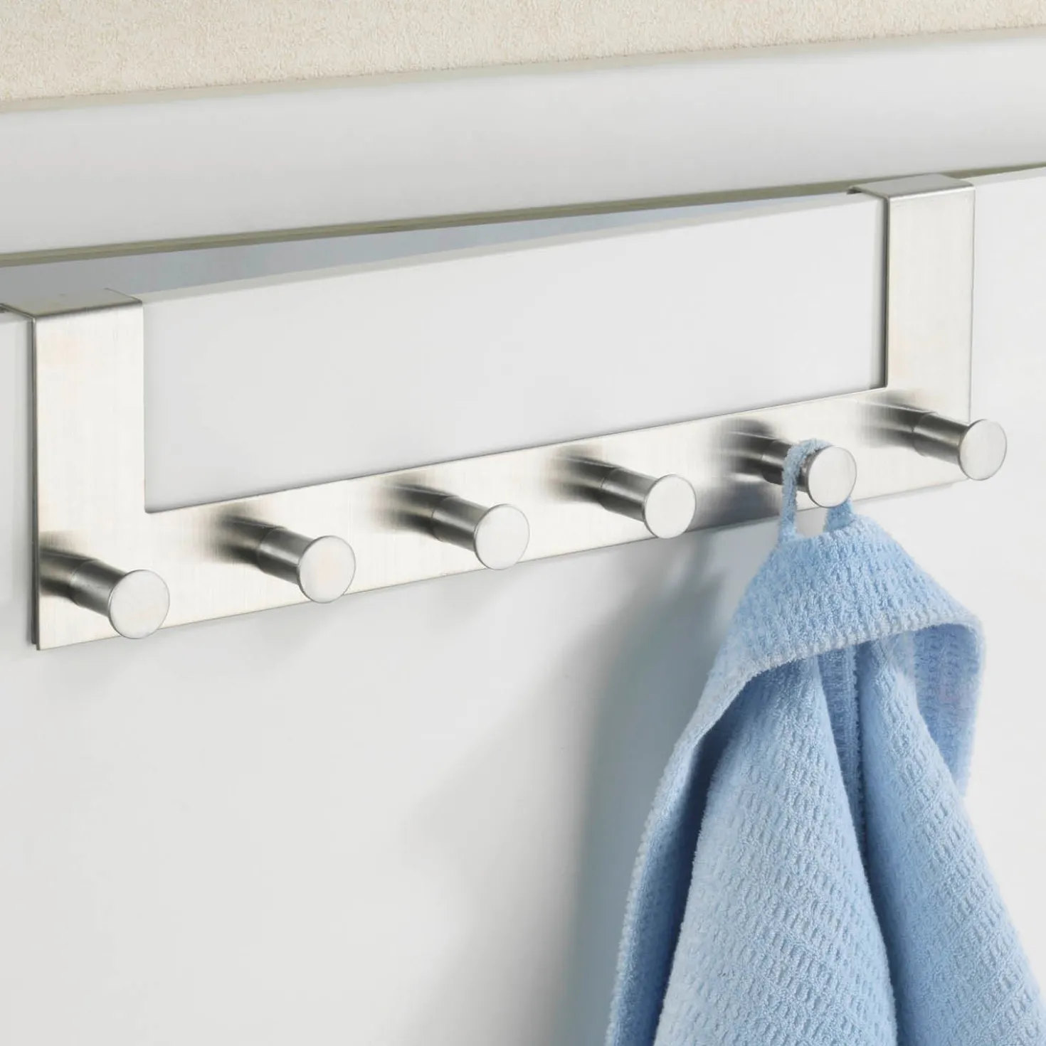 Türgarderobe „Celano“, 2er Set, Edelstahl satiniert WENKO