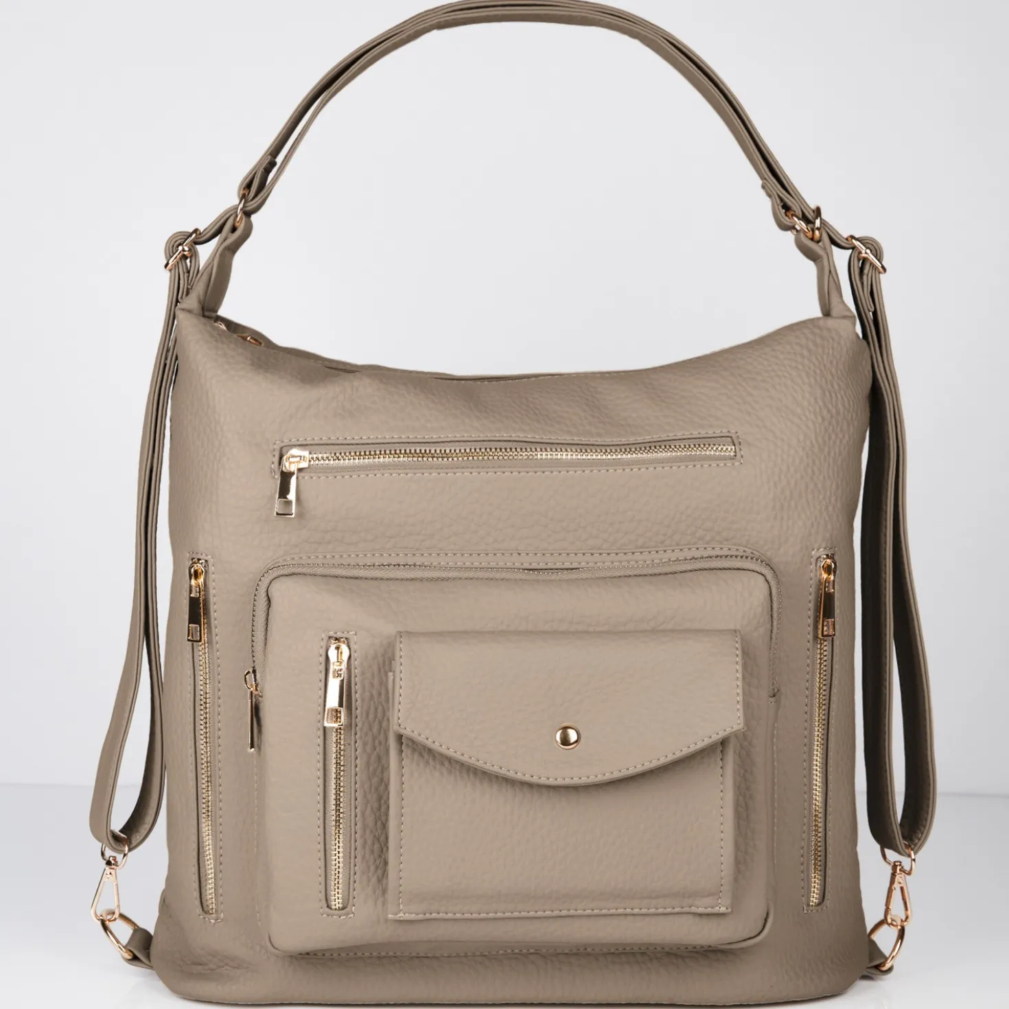 Umhängetasche "Anika" 2-in-1 Rucksack taupe Amélie di Santi