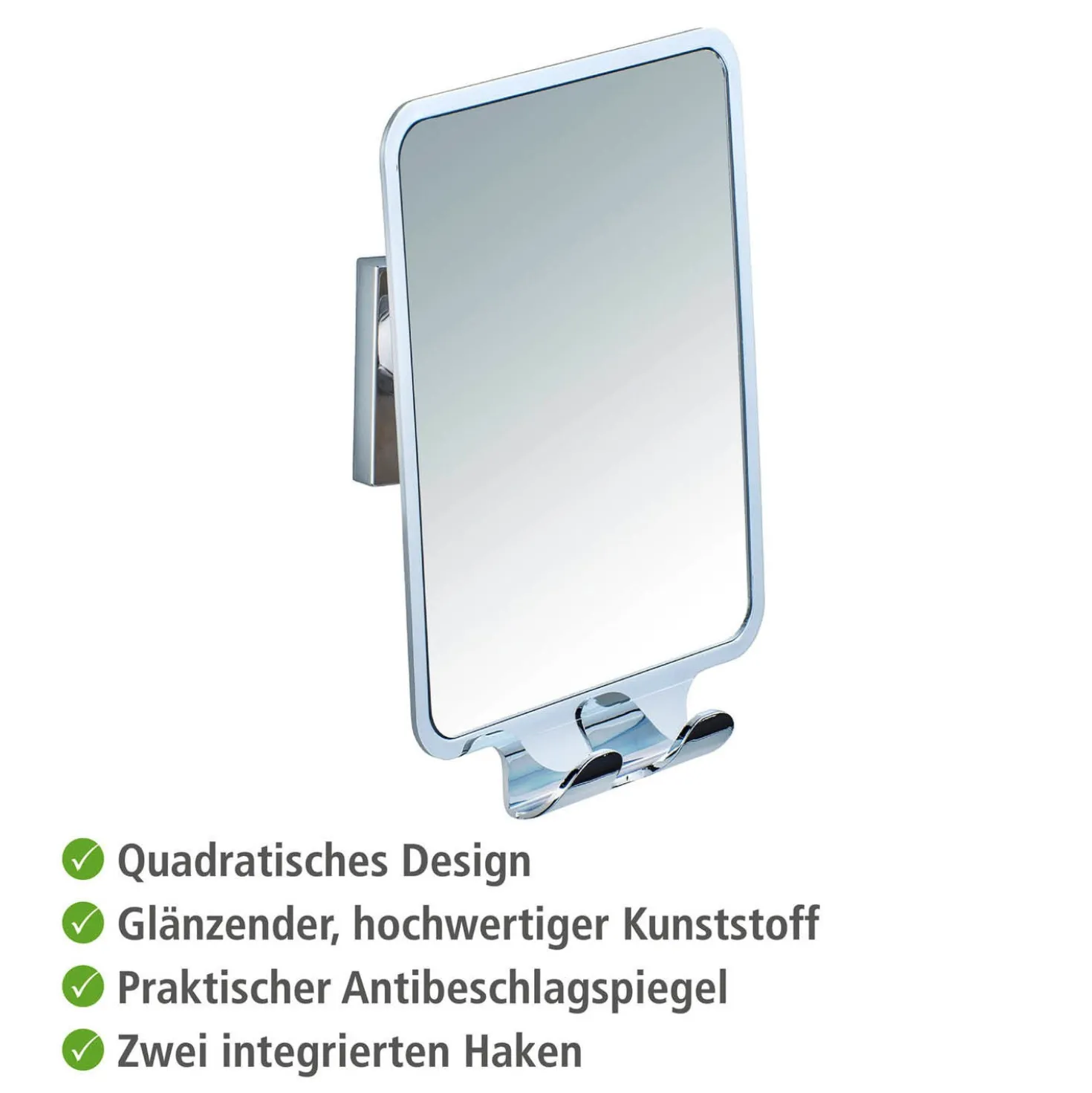 Vacuum-Loc® Antibeschlagspiegel „Quadro“ WENKO