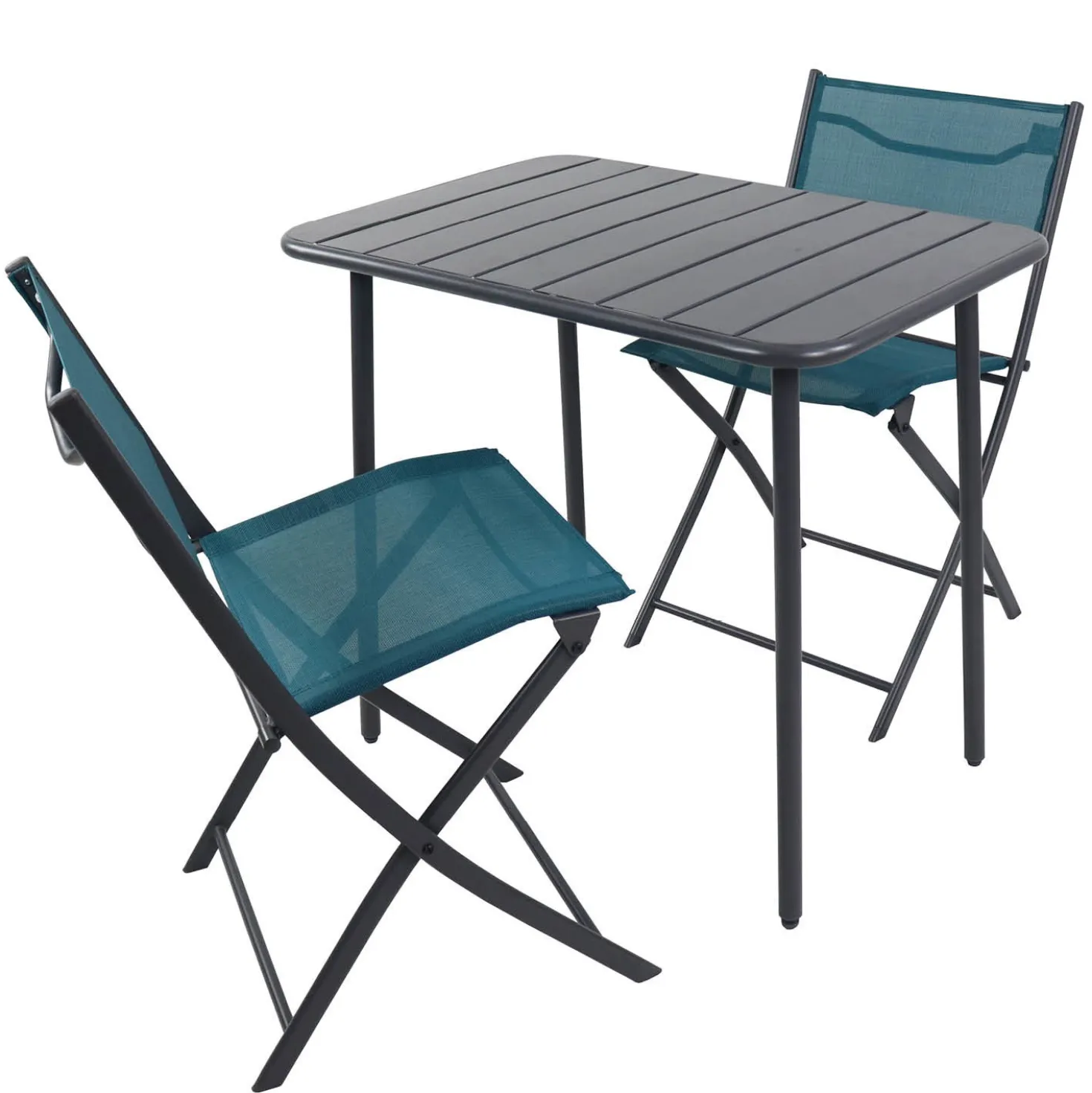 VCM 3-tlg. Gartenset "Sumila" 80 x 55 Türkis