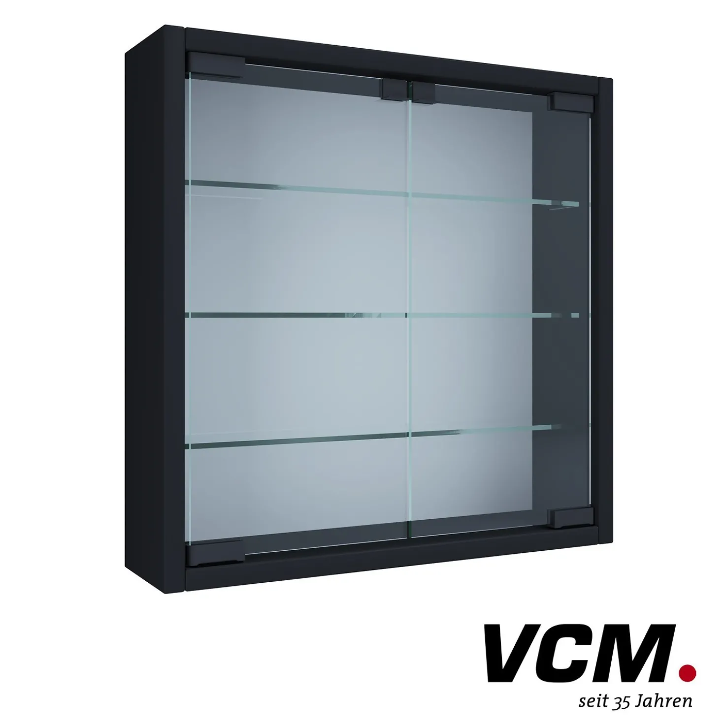 VCM Wandvitrine "Mandosa S" Schwarz