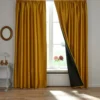Verdunkelungsvorhang goldfarben 140 x 230 cm Eldo