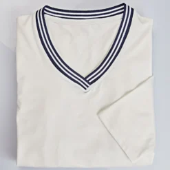 V-Shirts blau + weiß 2er-Set