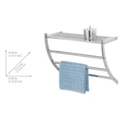 Wandregal „Pescara“ mit Handtuchhalter, chrom WENKO