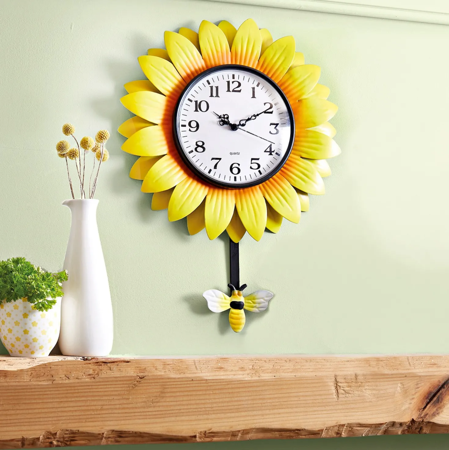 Wanduhr "Sonnenblume" Eldo