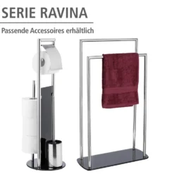WC-Garnitur & Handtuchständer „Ravina“ 3in1 WC-Set WENKO