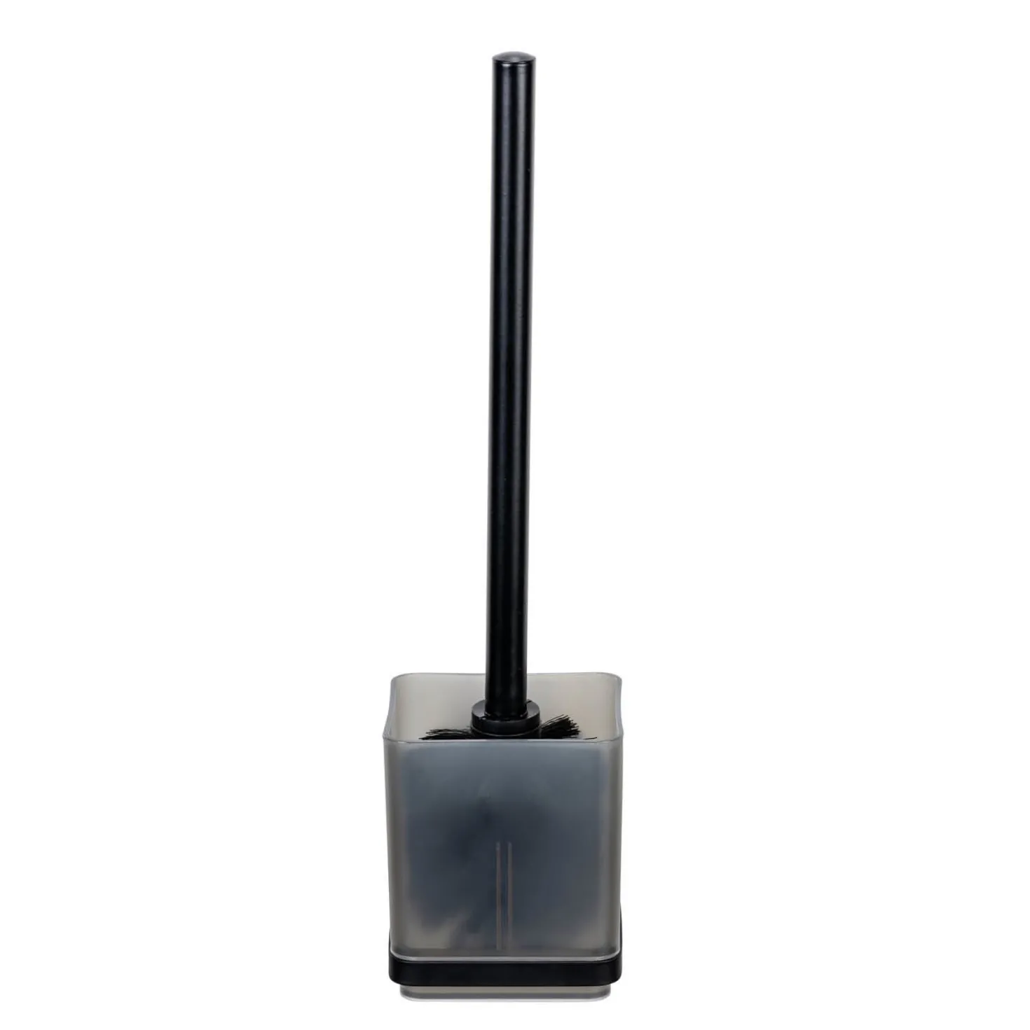 WC-Garnitur „Quadro“ Schwarz Vacuum-Loc® WENKO