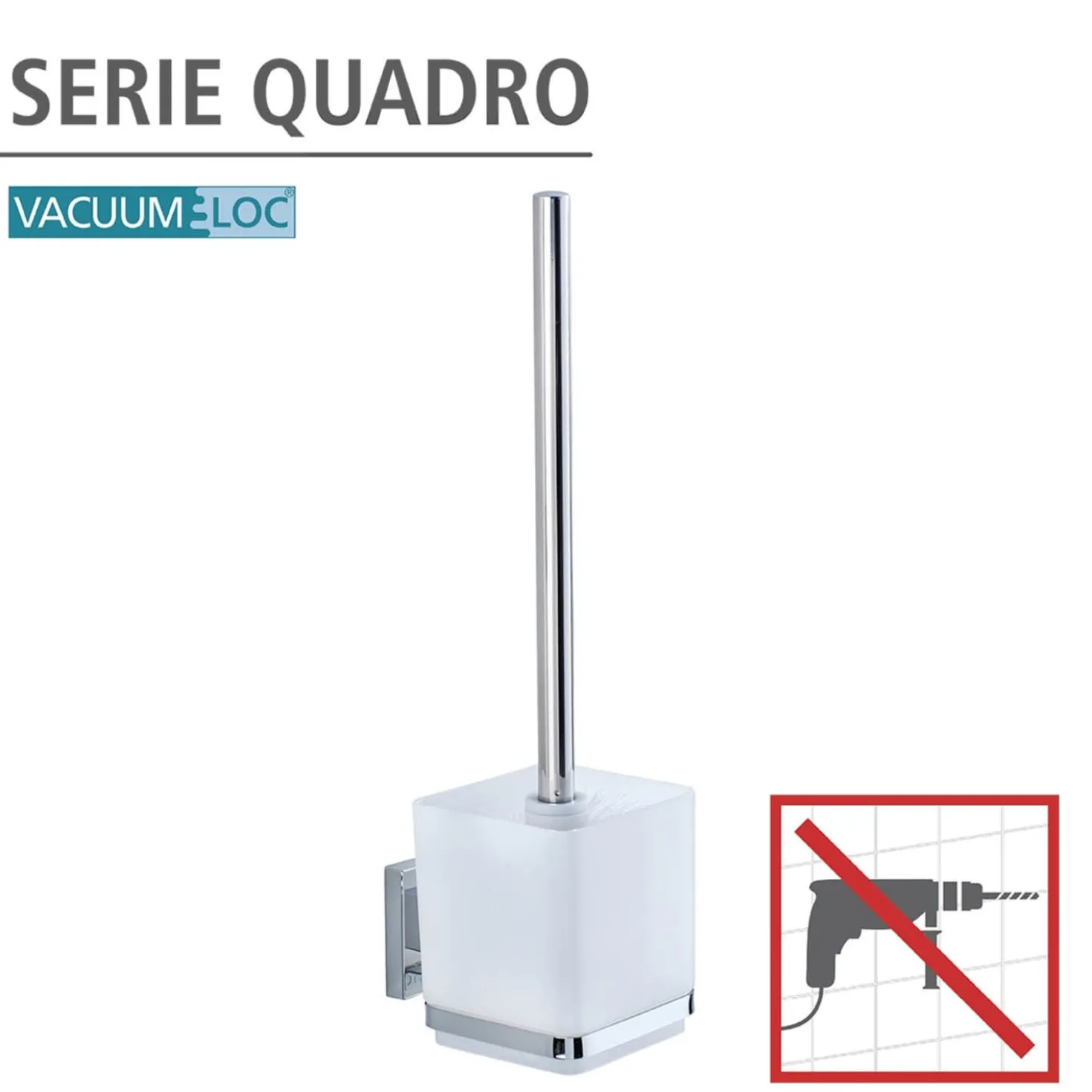 WC-Garnitur „Quadro“ Vacuum-Loc® WENKO