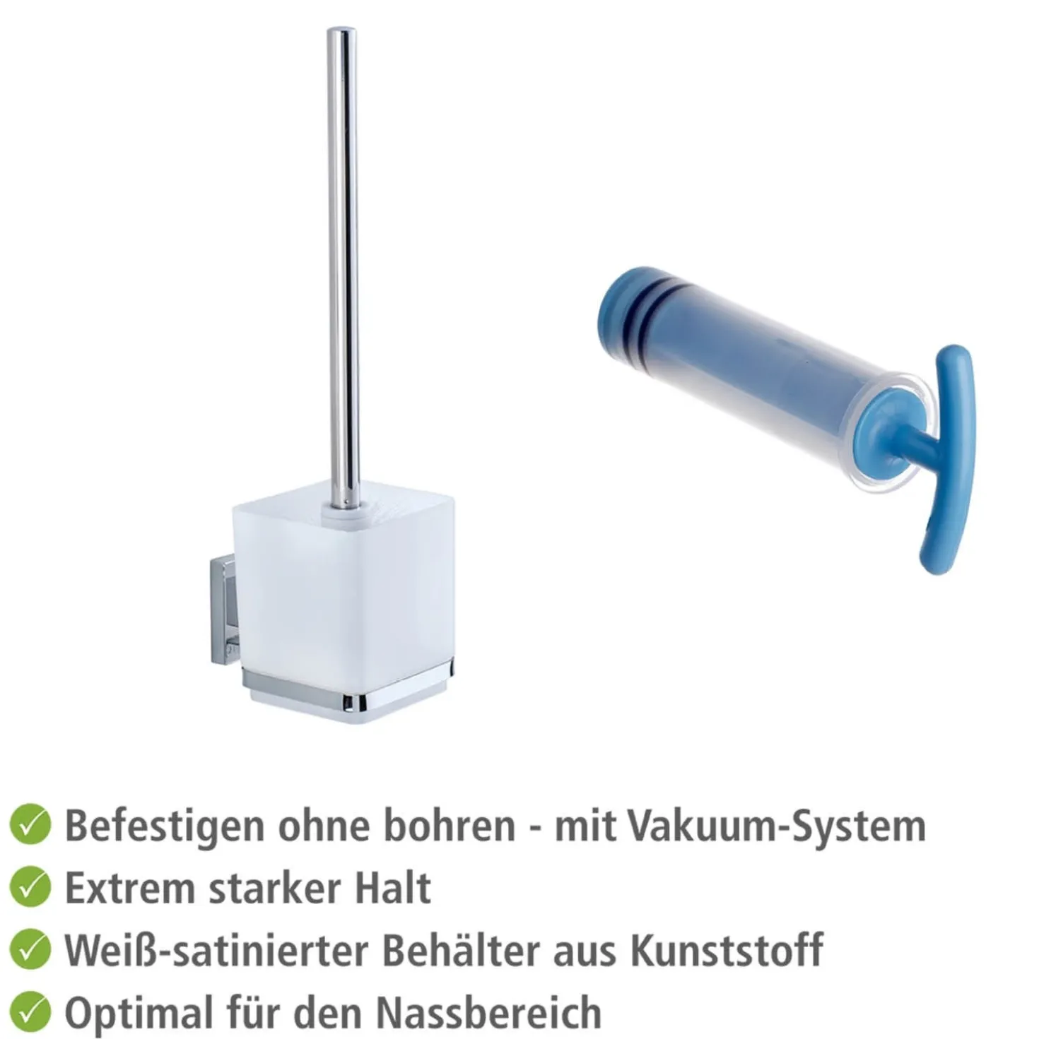 WC-Garnitur „Quadro“ Vacuum-Loc® WENKO