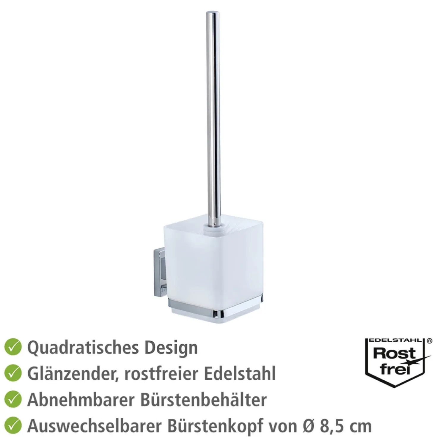 WC-Garnitur „Quadro“ Vacuum-Loc® WENKO