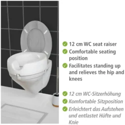 WC-Sitz-Erhöhung „Secura“ 150 kg Tragkraft WENKO